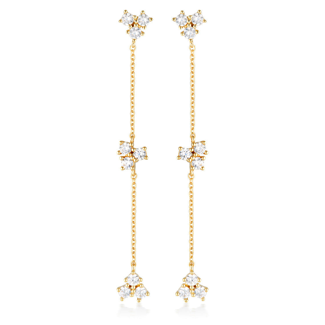 Georgini The Layered Edit Trois Earrings Gold