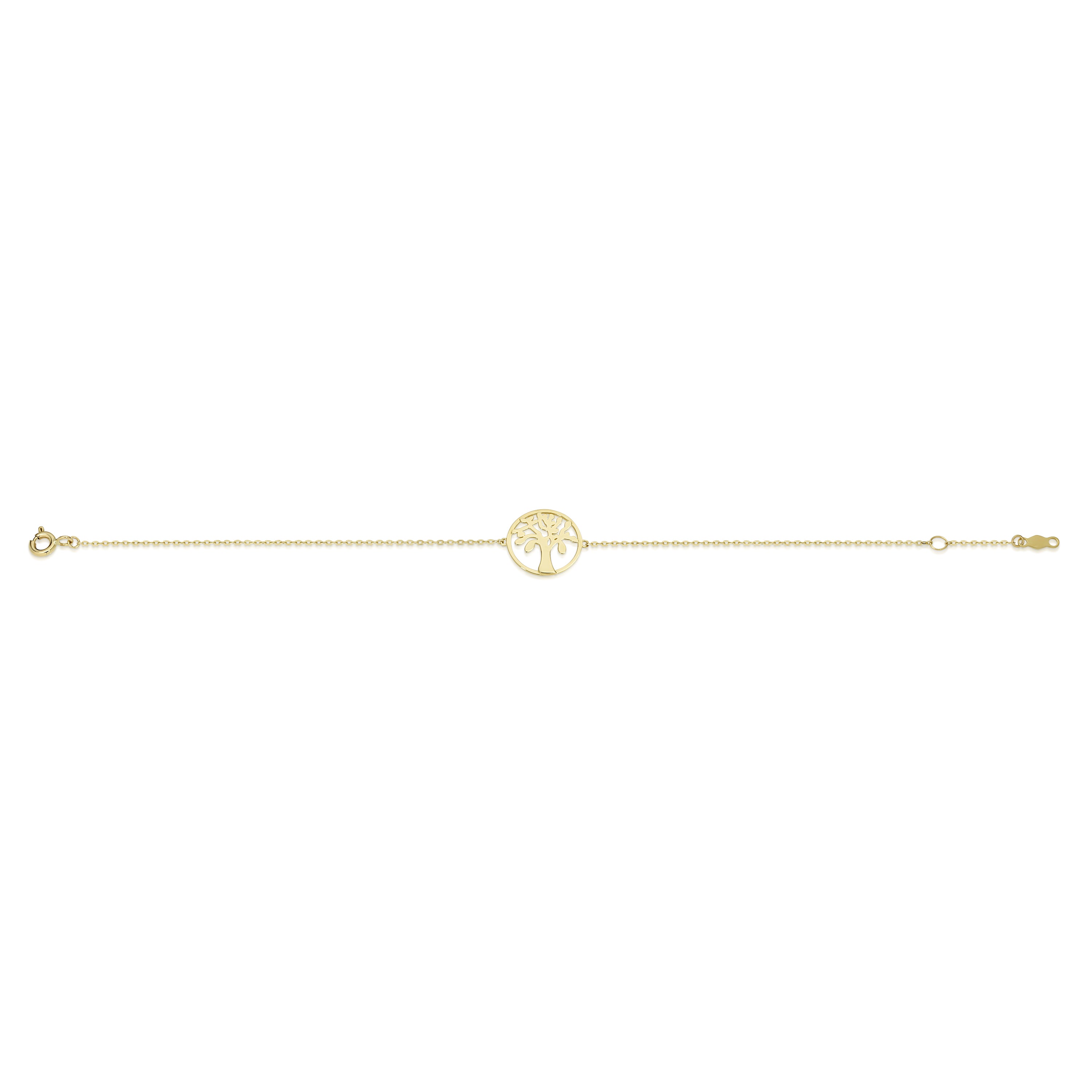 9ct gold tree of life bracelet