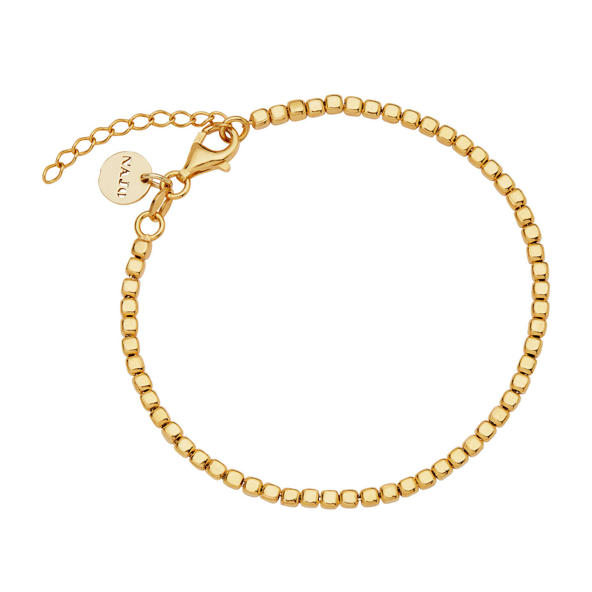 NAJO Quadrille Yellow Gold Bracelet (18.5cm+ext)