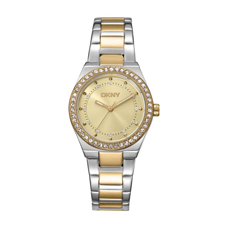 DKNY Evening Two-Tone Stainless Steel 30mm Watch