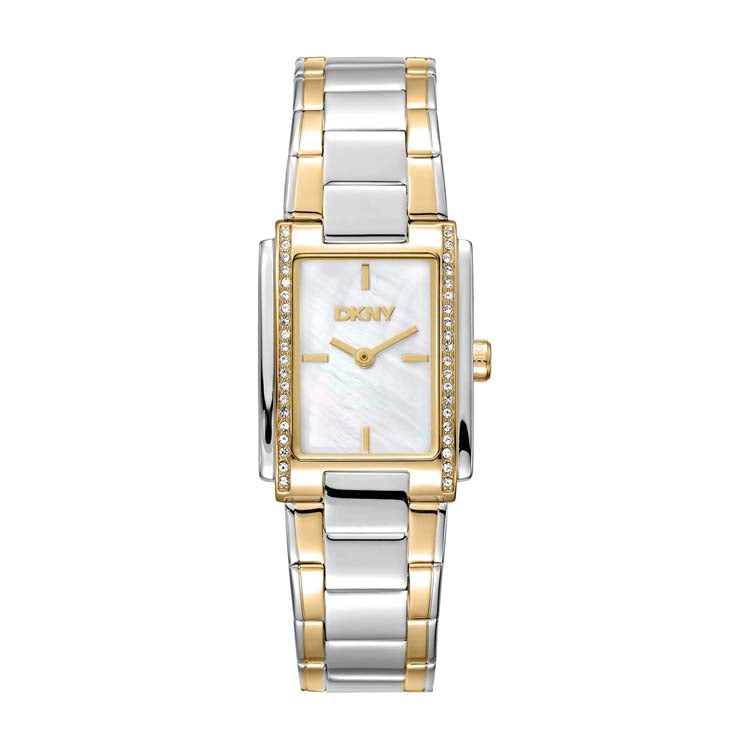 DKNY Evening Two-Tone Stainless Steel 23x30mm Watch