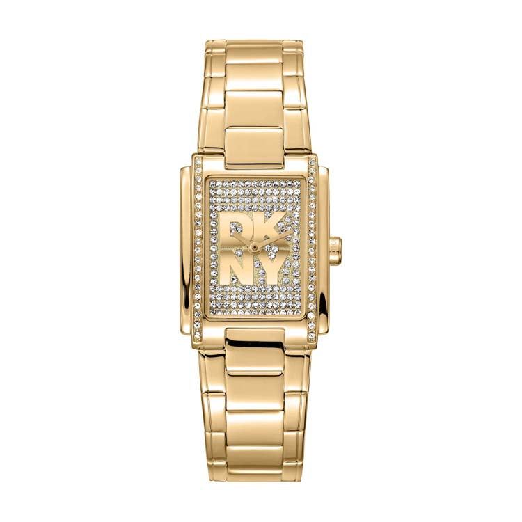 DKNY Logo Gold Stainless Steel 23x30mm Watch