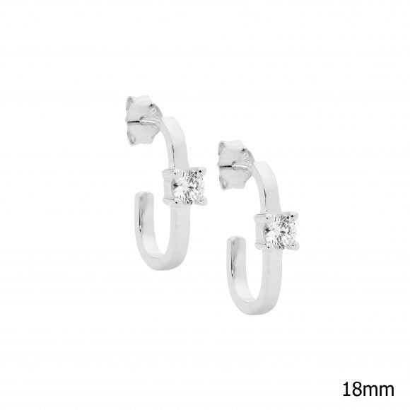 Sterling Silver Cubic Zirconia Earrings