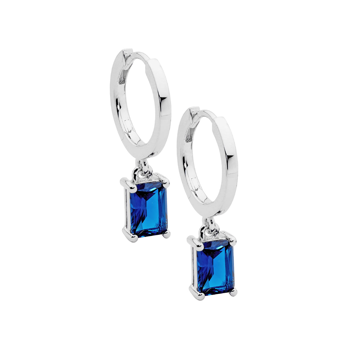 Sterling Silver Cubic Zirconia Drop Earrings