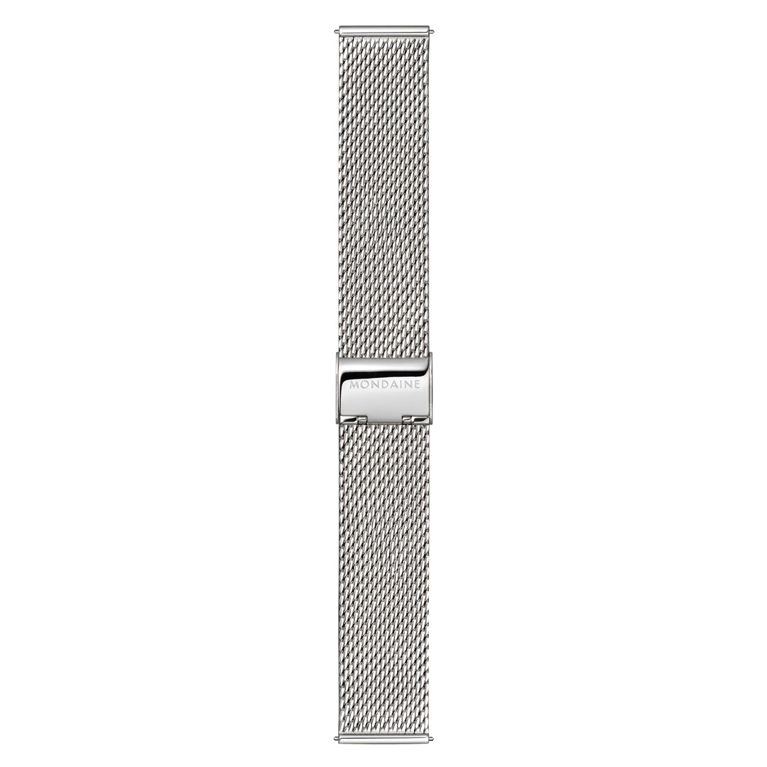 Mondaine Doppio Stainless Steel 41mm Watch - MLE.41210.SM