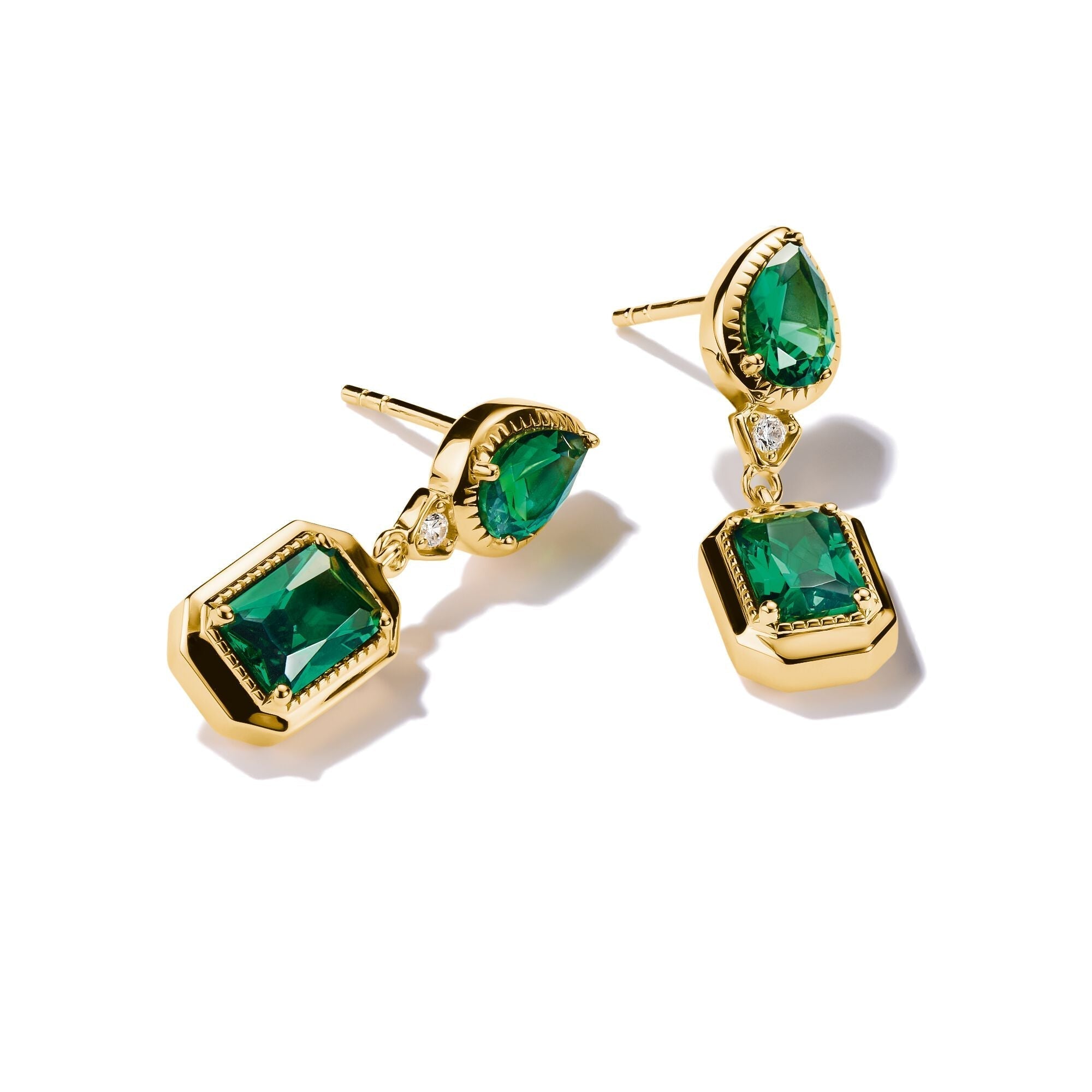 THOMAS SABO Earrings with Green Stones