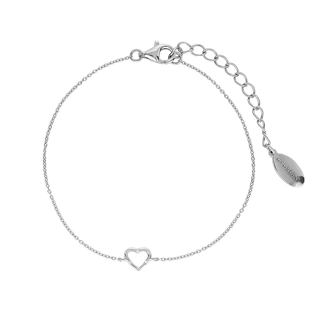 Summer Sorbet Candy Cupid Bracelet Pink Silver