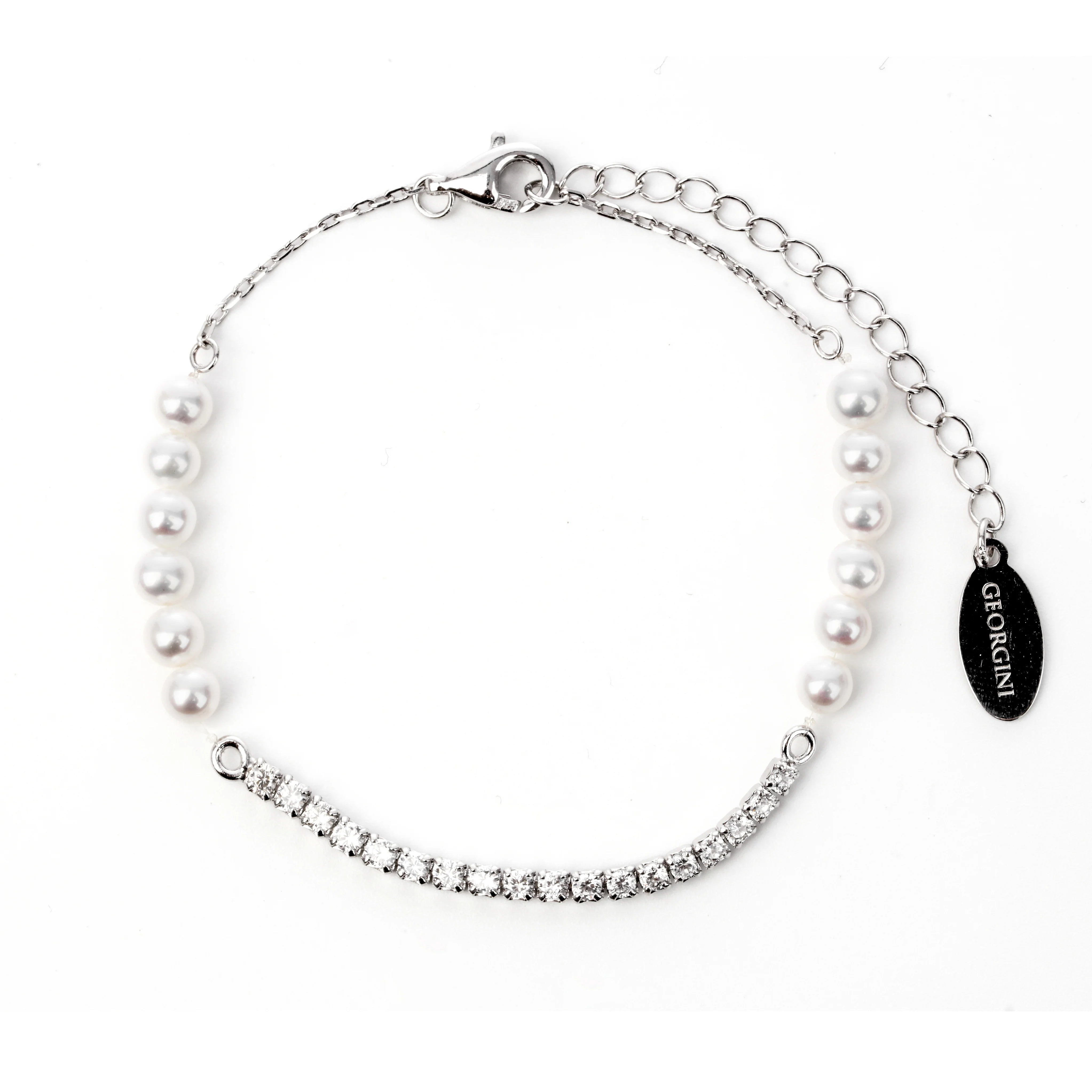 Georgini Oceans Whitehaven Freshwater Pearl Tennis Bracelet