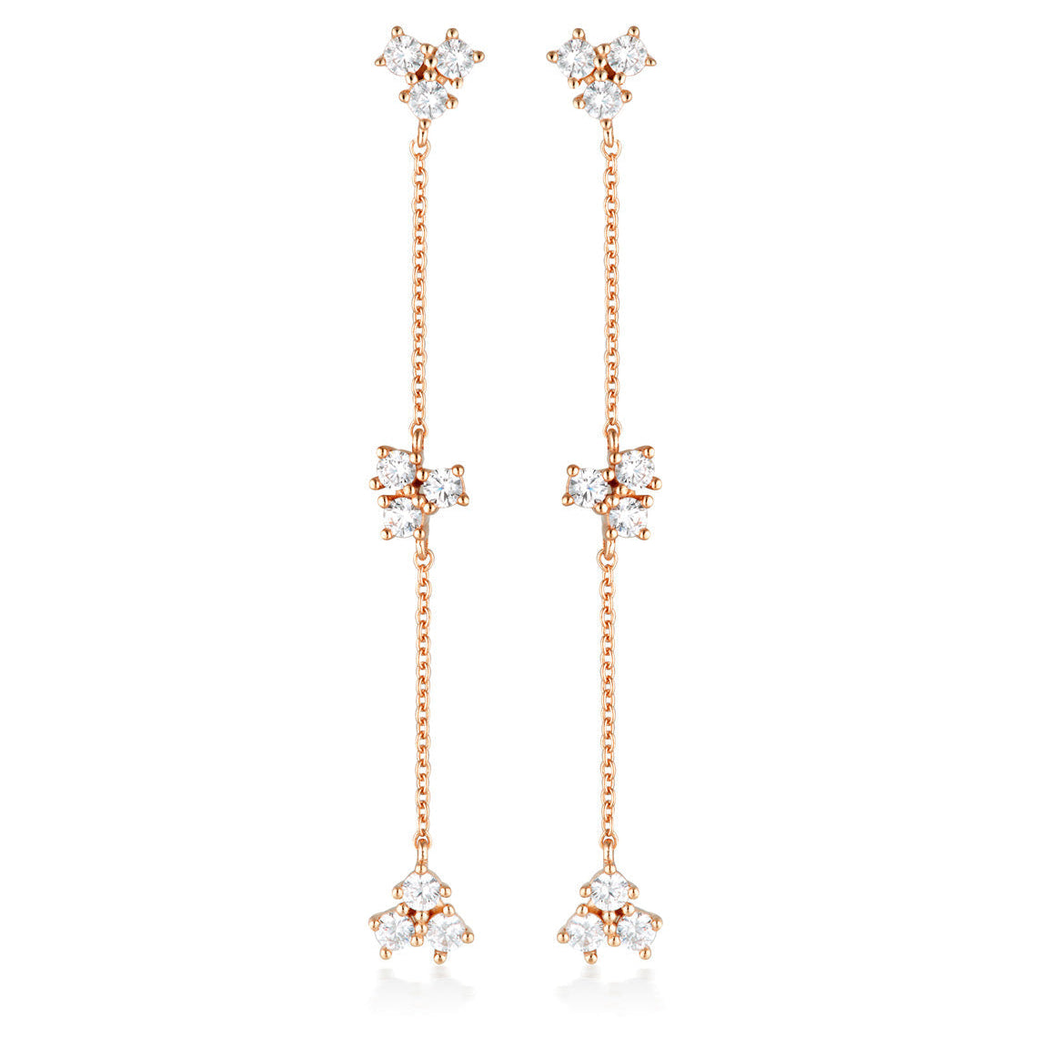 Georgini The Layeted Edit Tlieta Earring Rose Gold