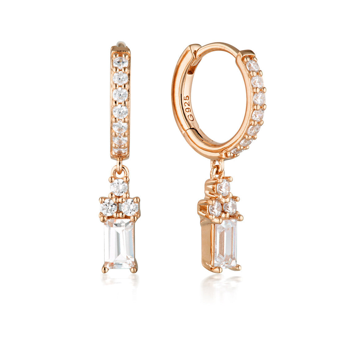Georgini The Layered Edit Kolm Earrings Rose Gold