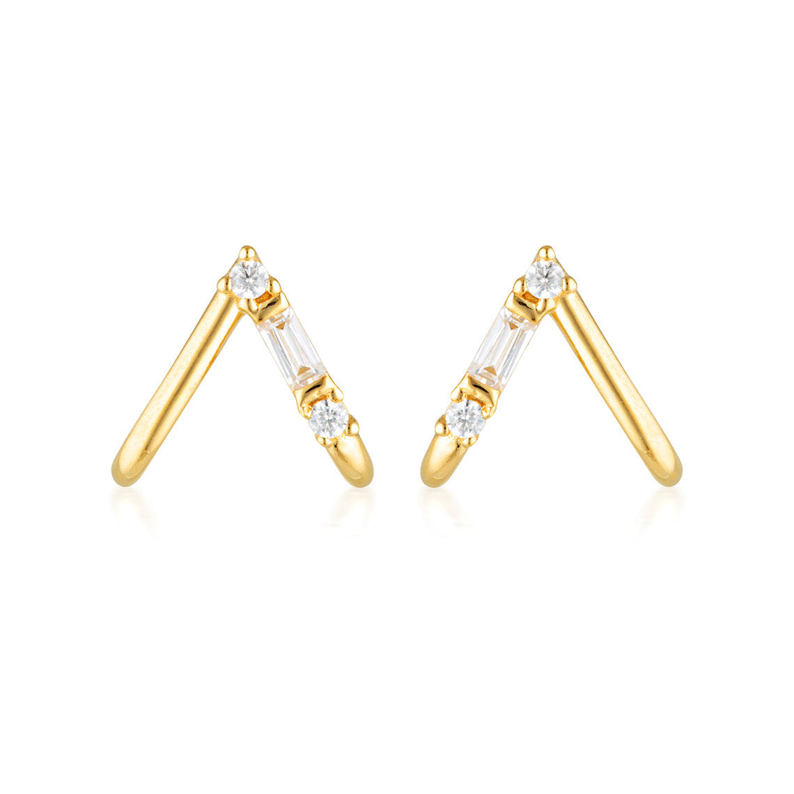 Georgini The Layered Edit Tiga Earrings Gold