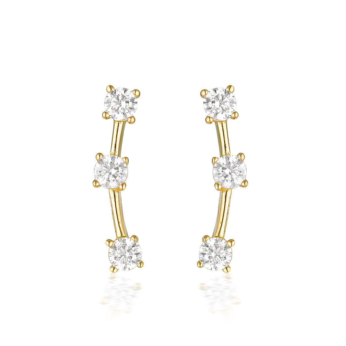 Noel Nights Tinsel Earrings Gold