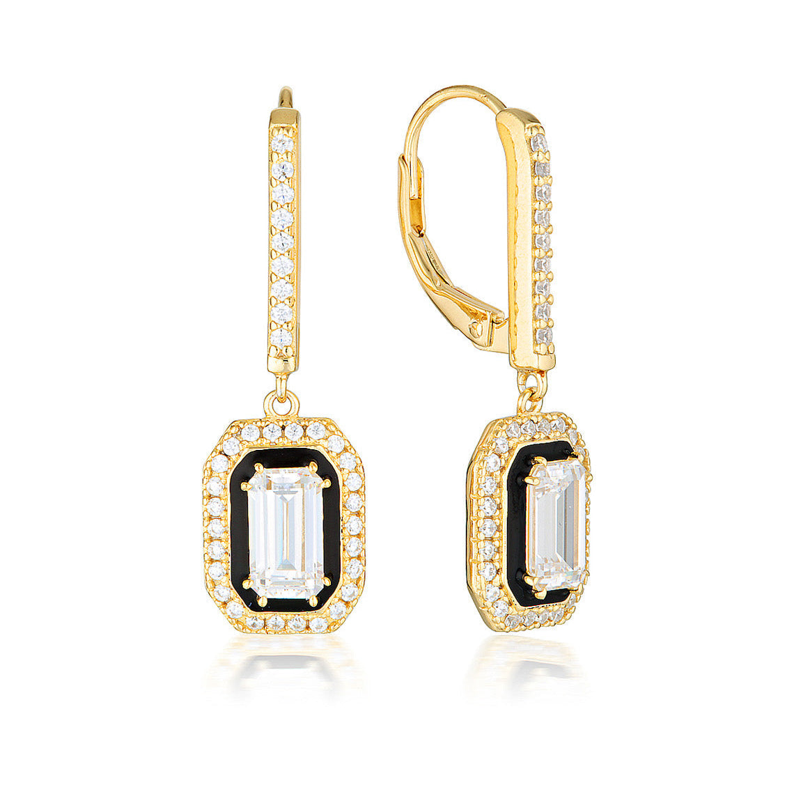 Reflection Retrospect Earrings Gold