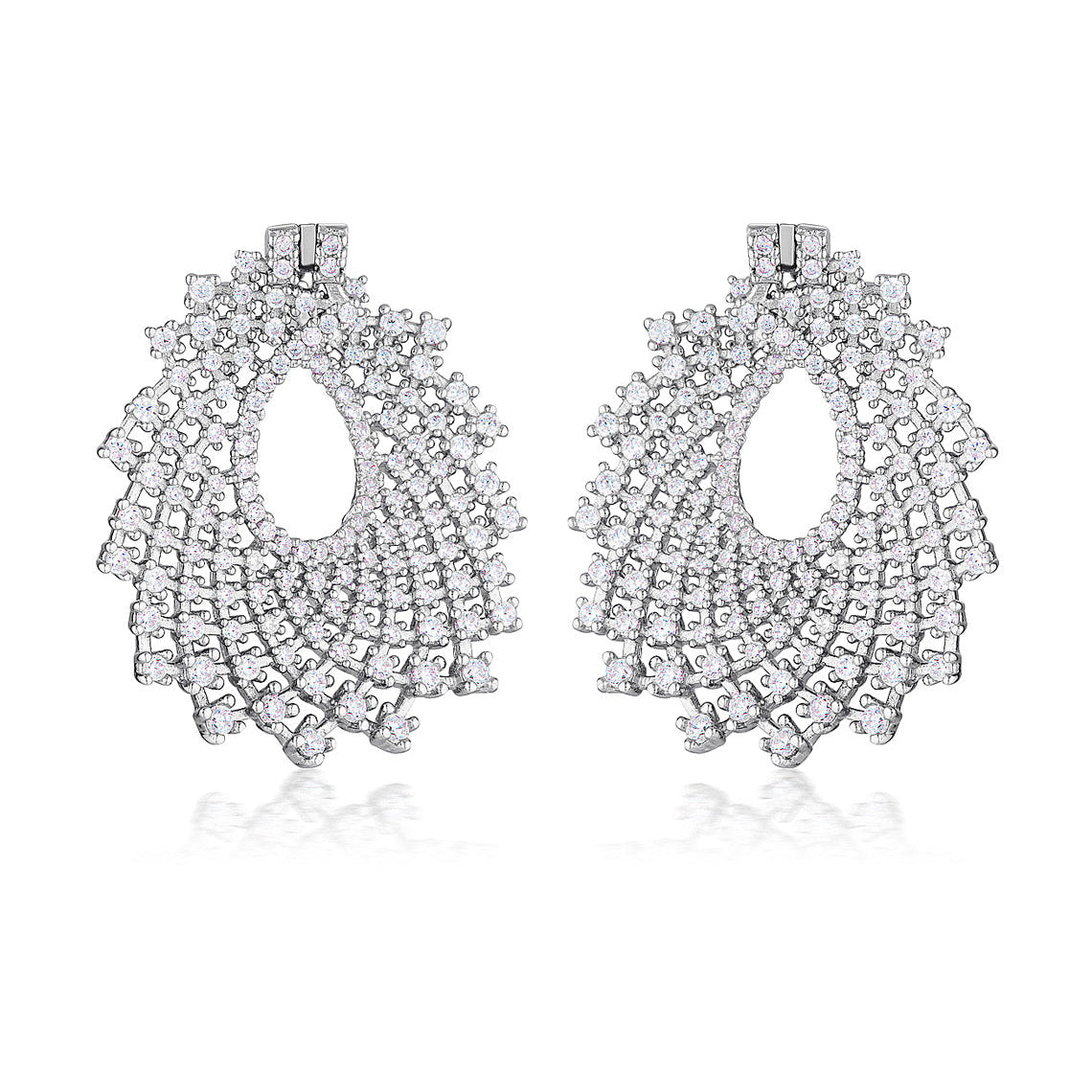Red Carpet Sundance Earrings Silver