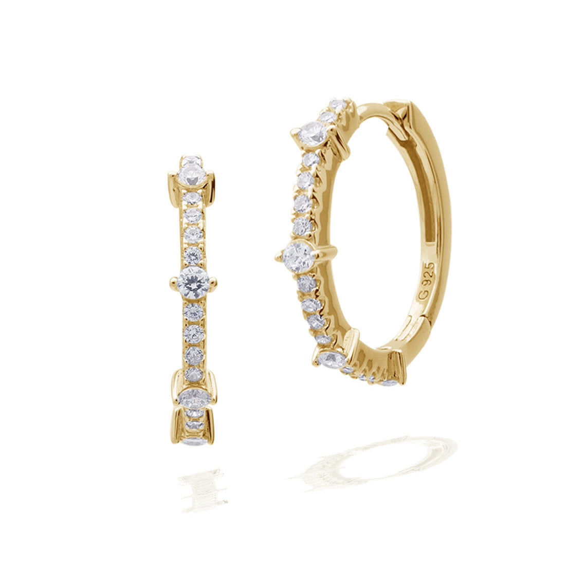 Red Carpet Gala Earrings Gold
