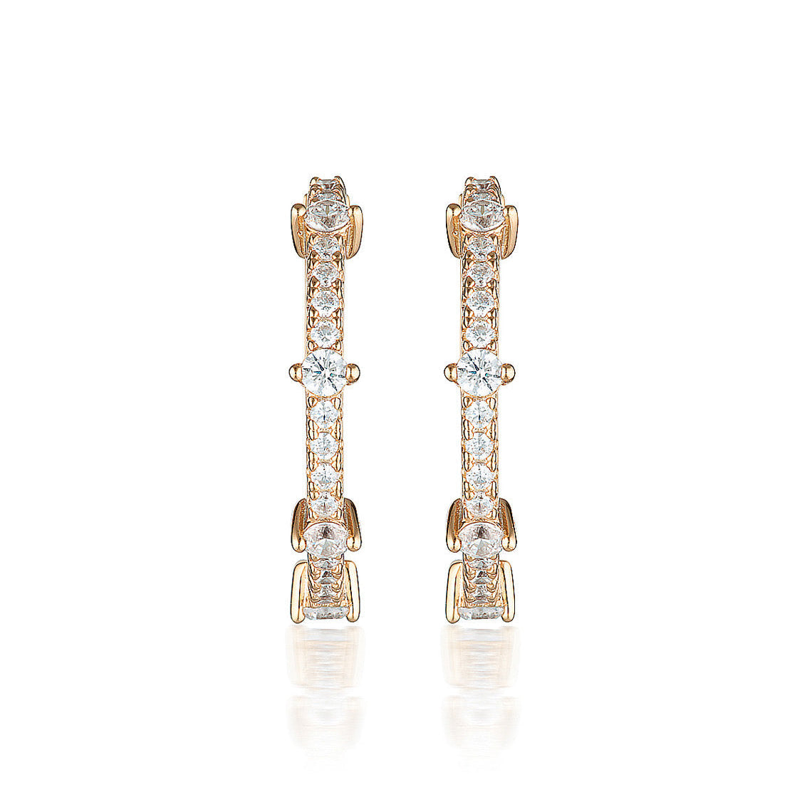 Red Carpet Gala Earrings Rose Gold