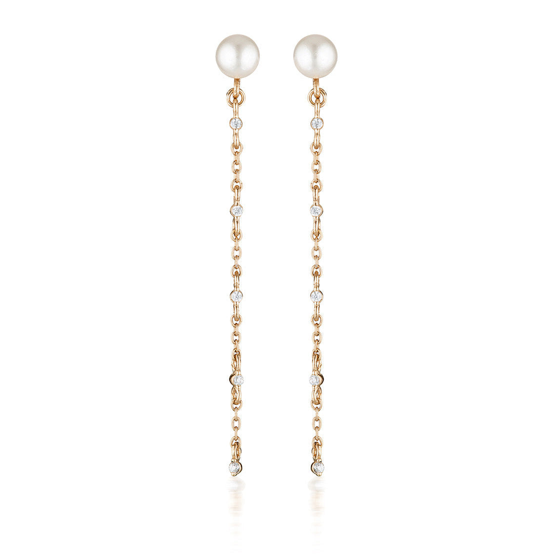 Red Carpet Globe Earrings Rose Gold