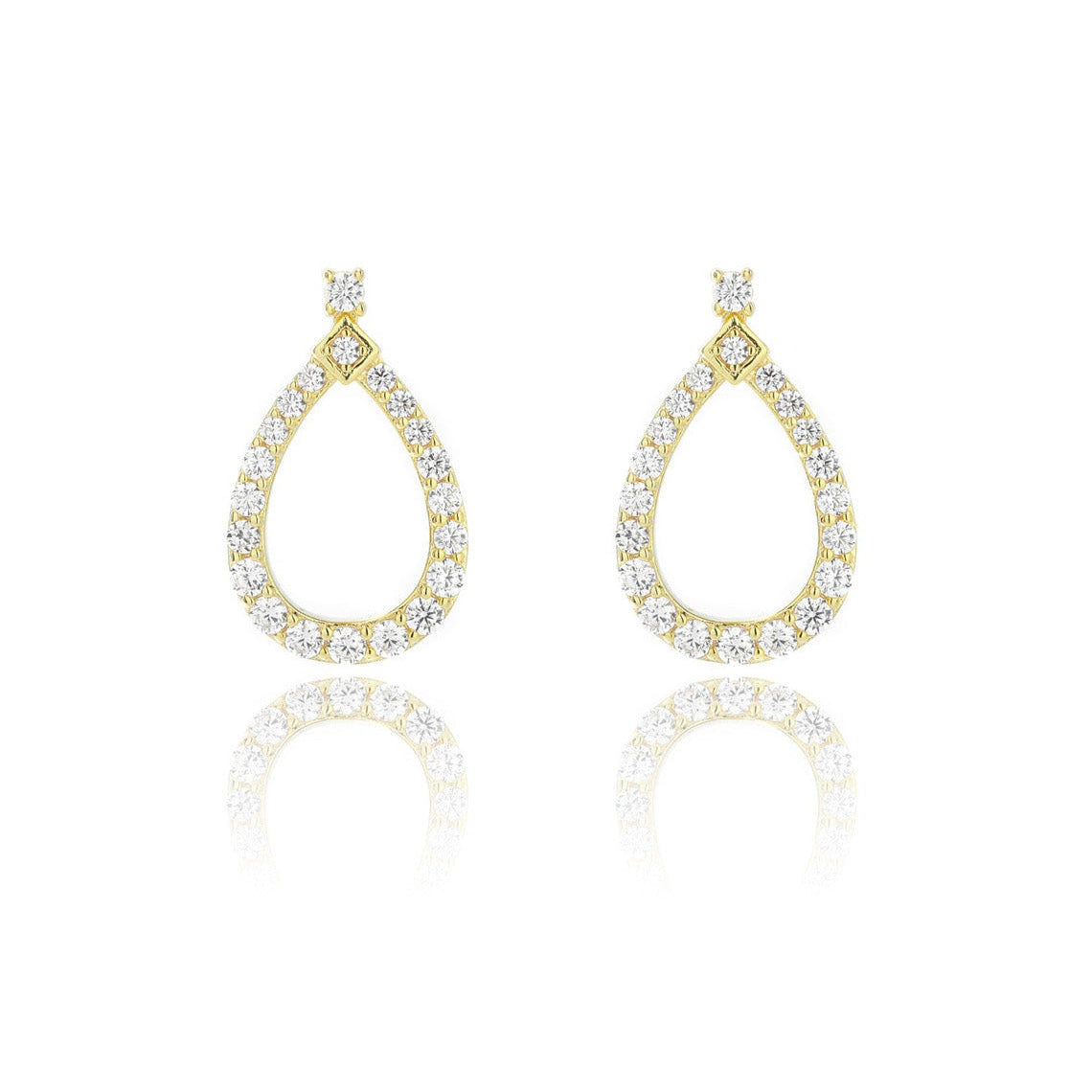 Goddess Freya Earrings Gold