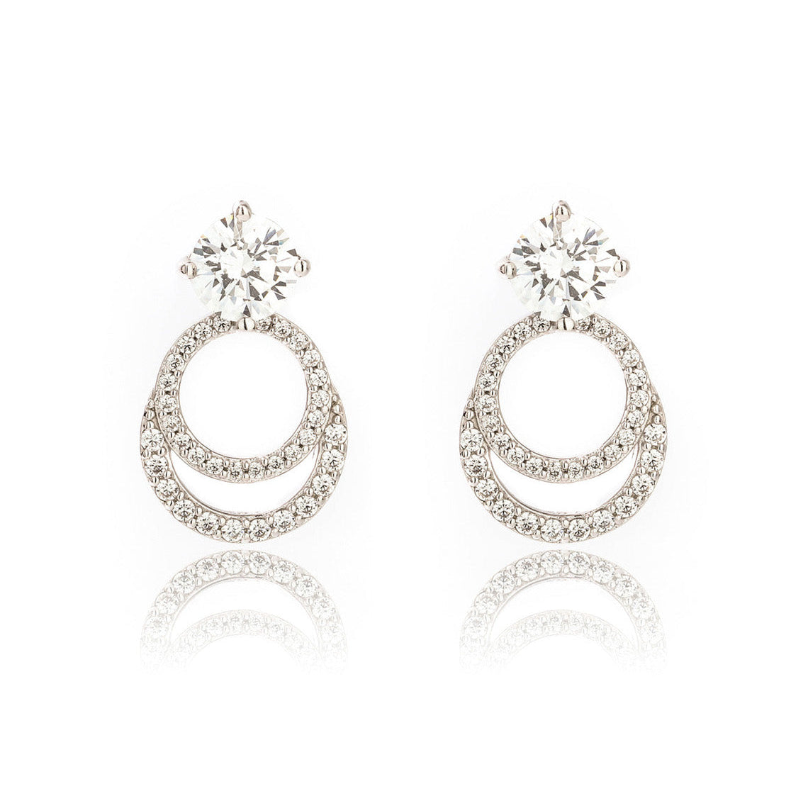 Goddess Luna Earrings Silver