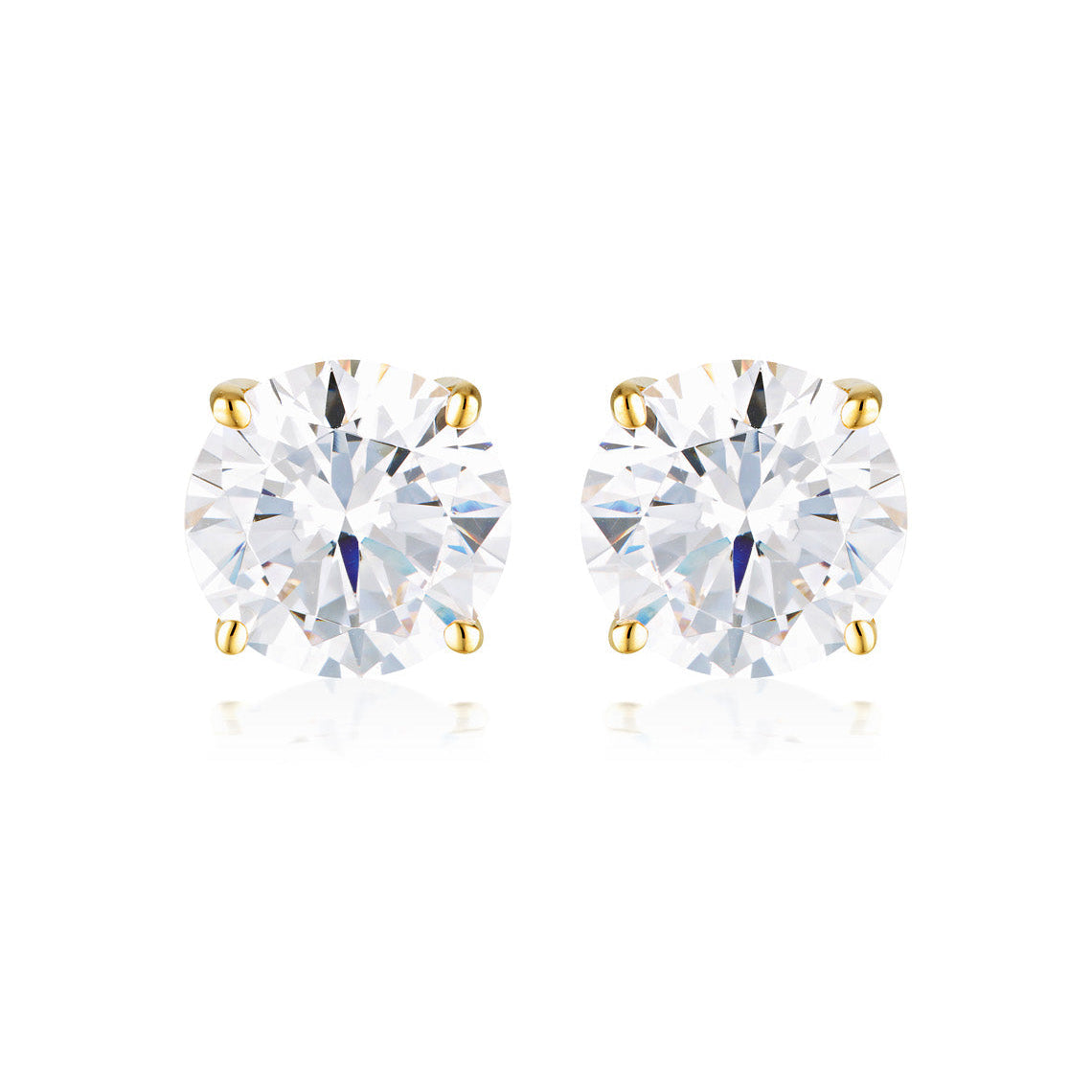 Georgini 9mm Round Stud Gold