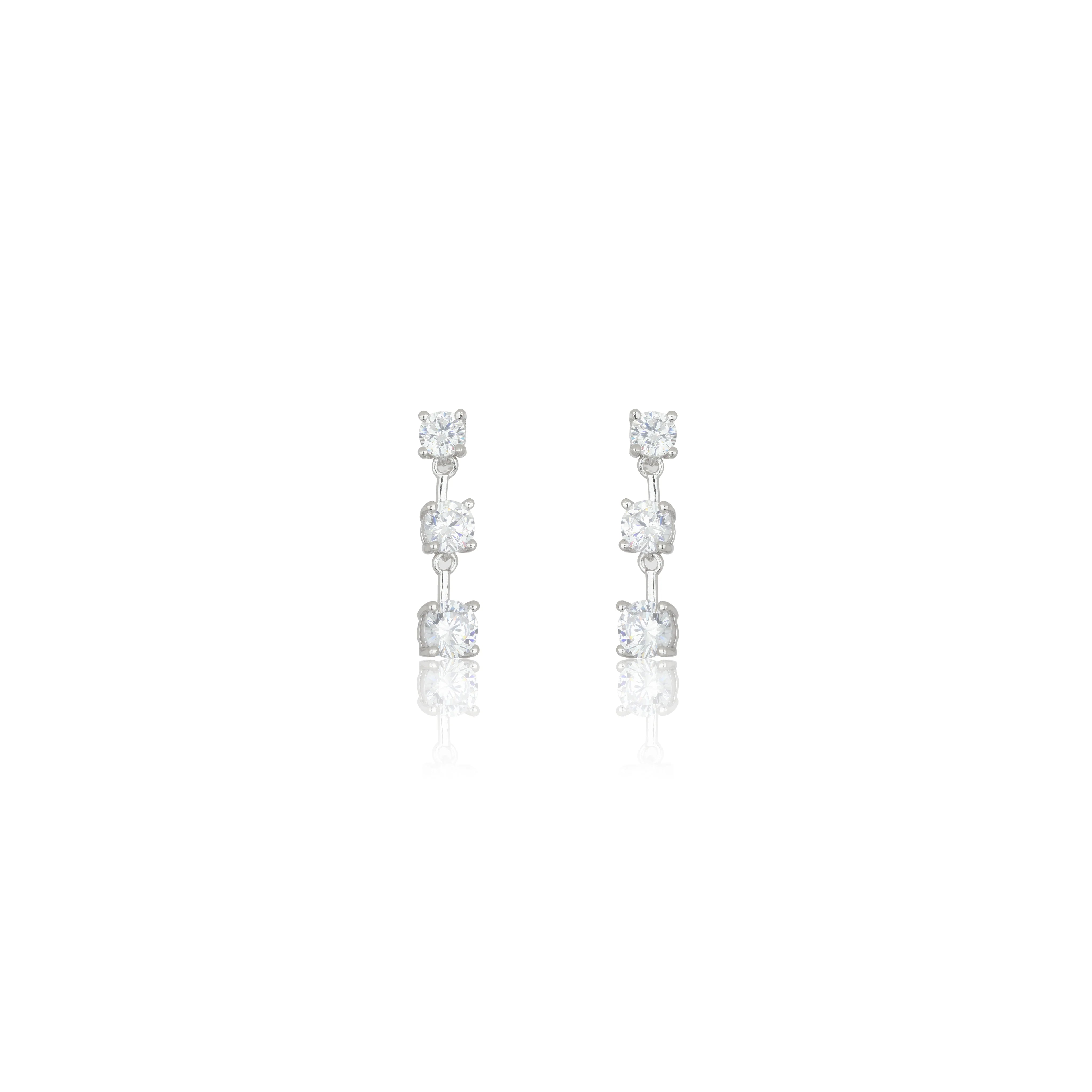Georgini Gifts Trilogy Earrings Silver