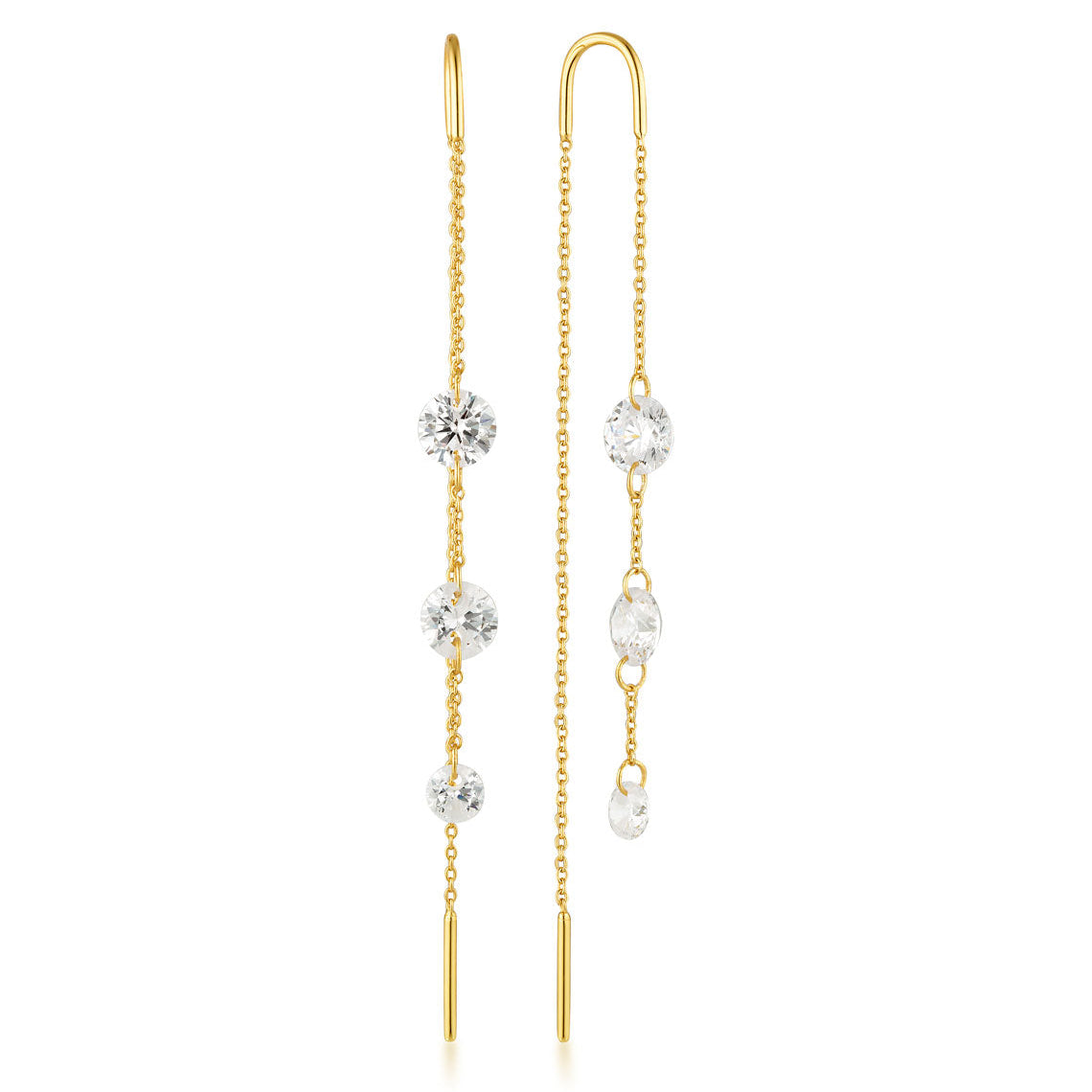 Georgini Mirage Ethereal Threader Earring Gold