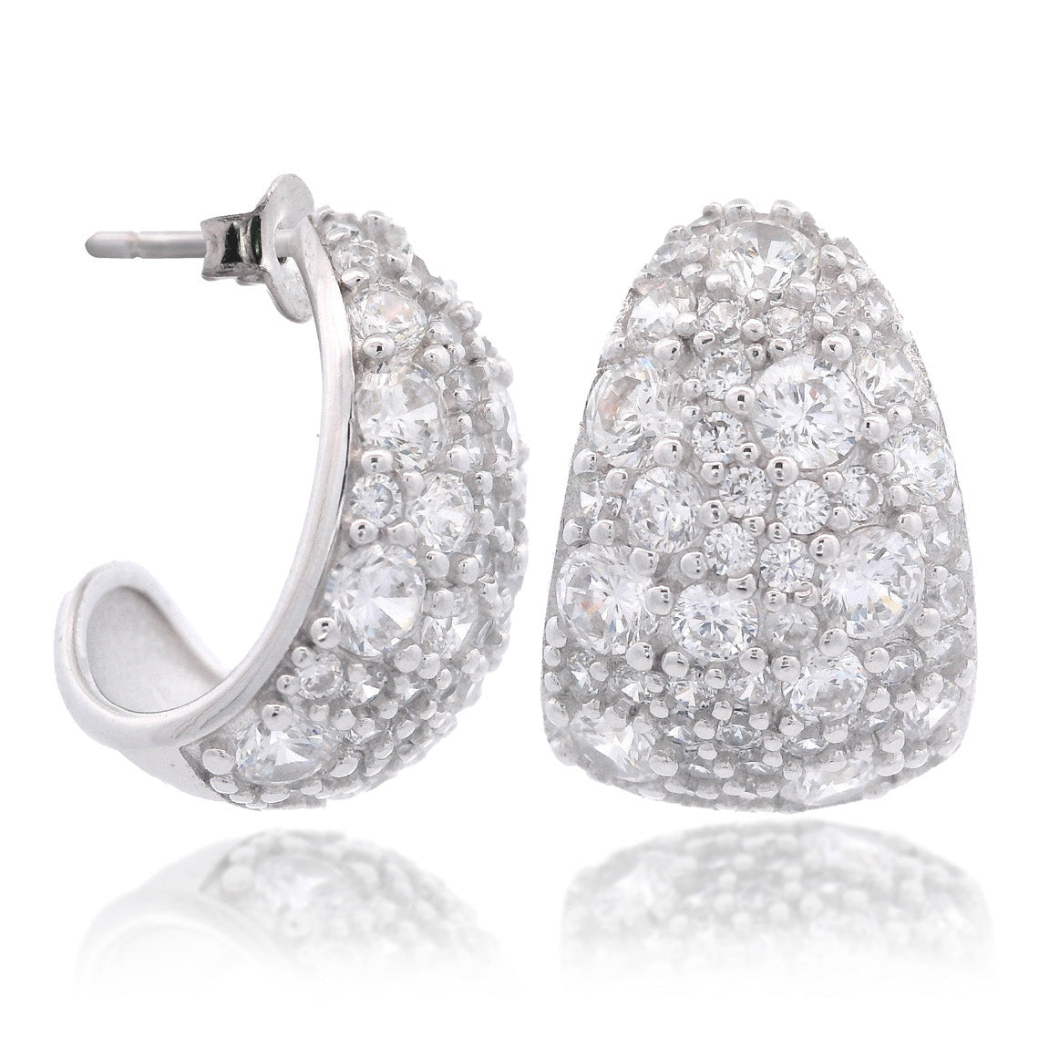 Georgini Sydney Soiree Rose Bay Earrings Silver