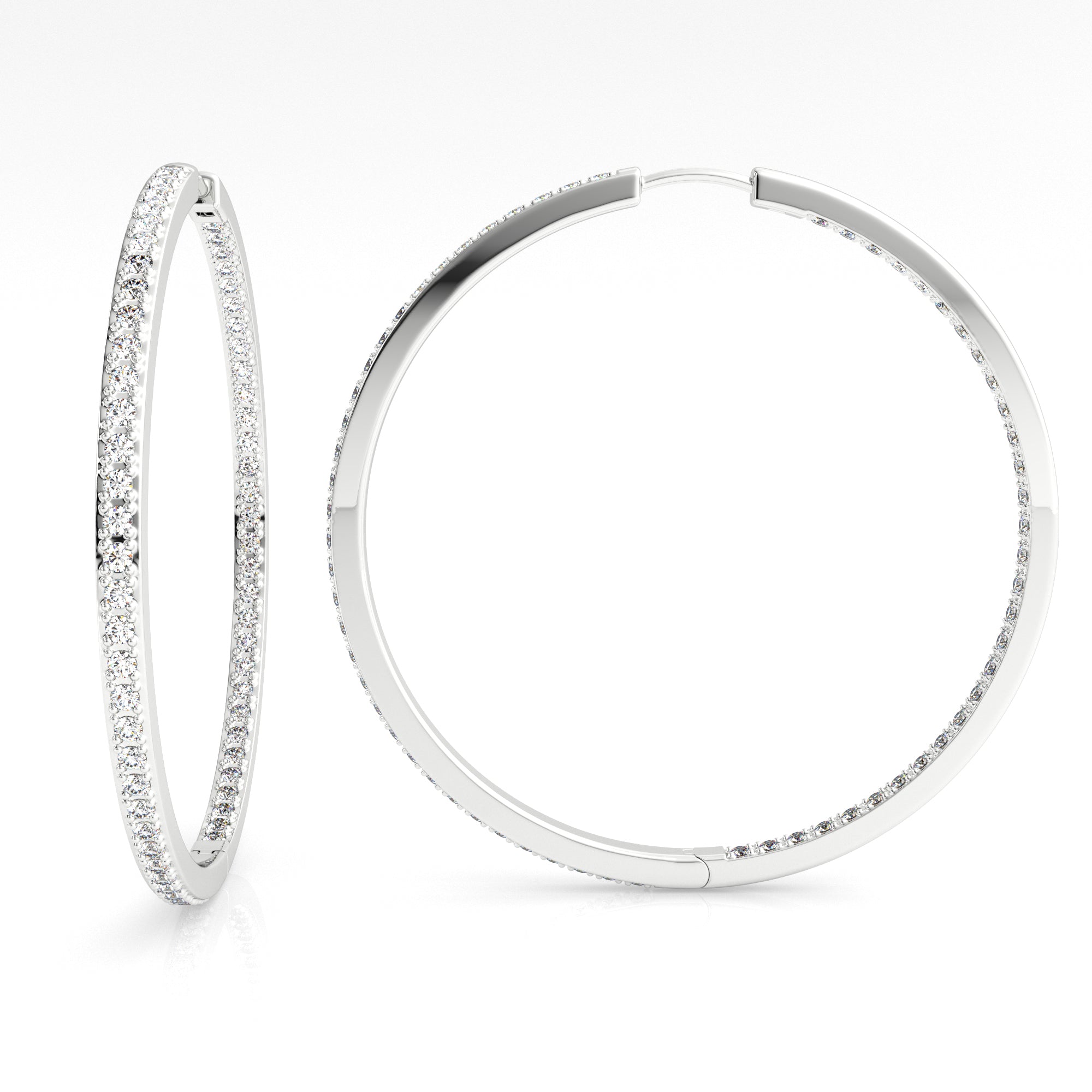 Georgini Elegant Essentials 40mm Hoop Silver