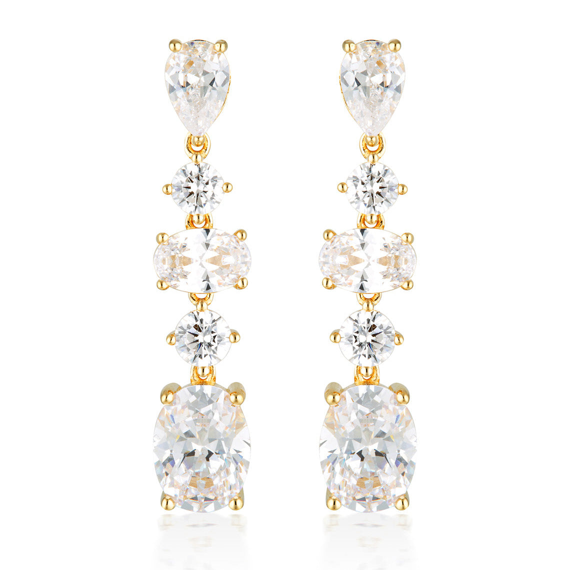 Iconic Bridal Christina Earrings Gold