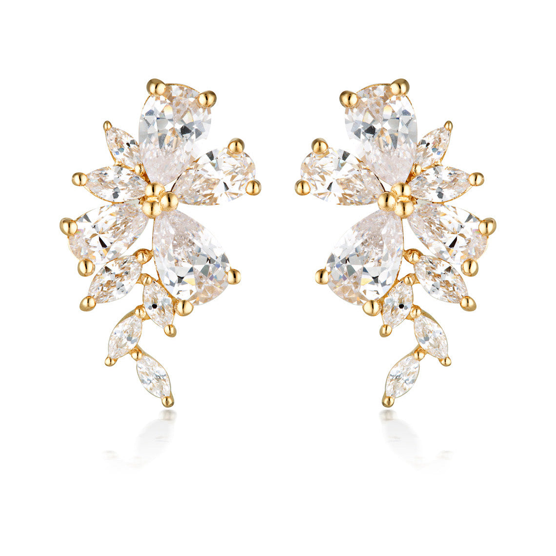 Iconic Bridal Hyacinth Earrings Gold