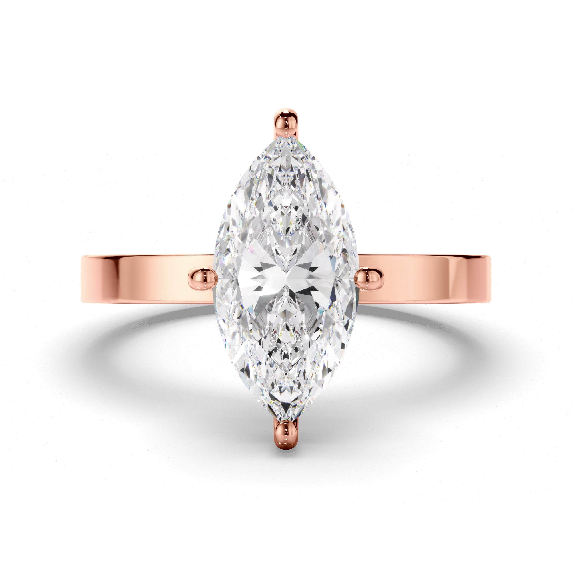 Marquise Cut Diamond Solitaire Engagement Ring
