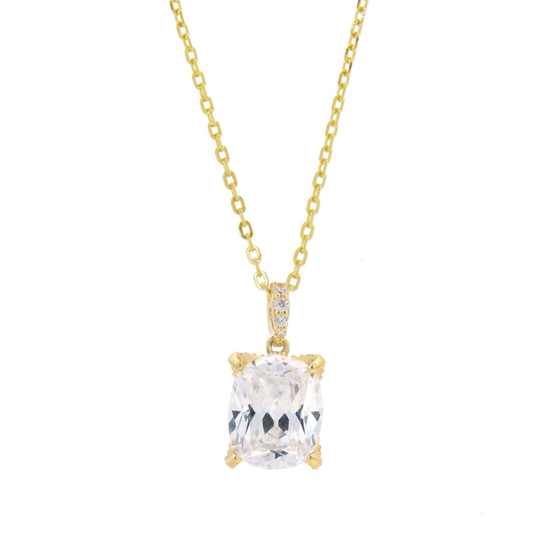 Georgini Sydney Soiree  Elaine Cushion Cut Pendant Gold