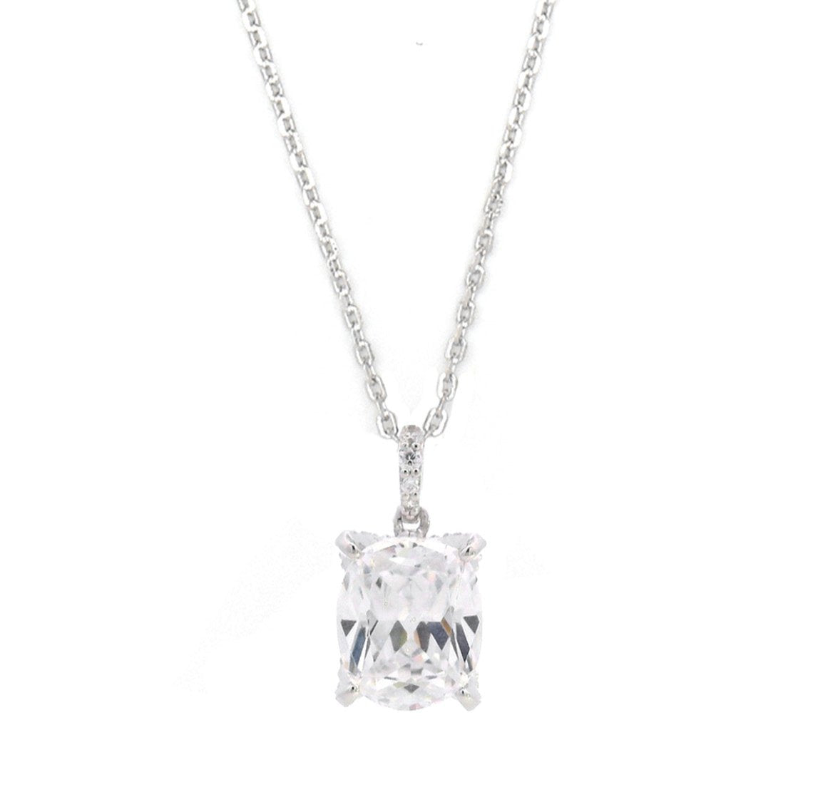Georgini Sydney Soiree  Elaine Cushion Cut Pendant Silver