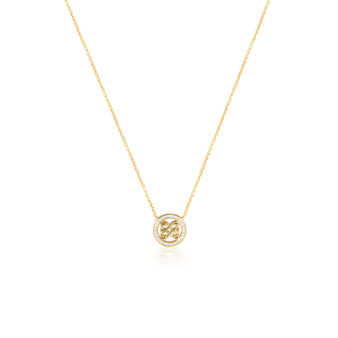 Signature Medalion Pendant Gold