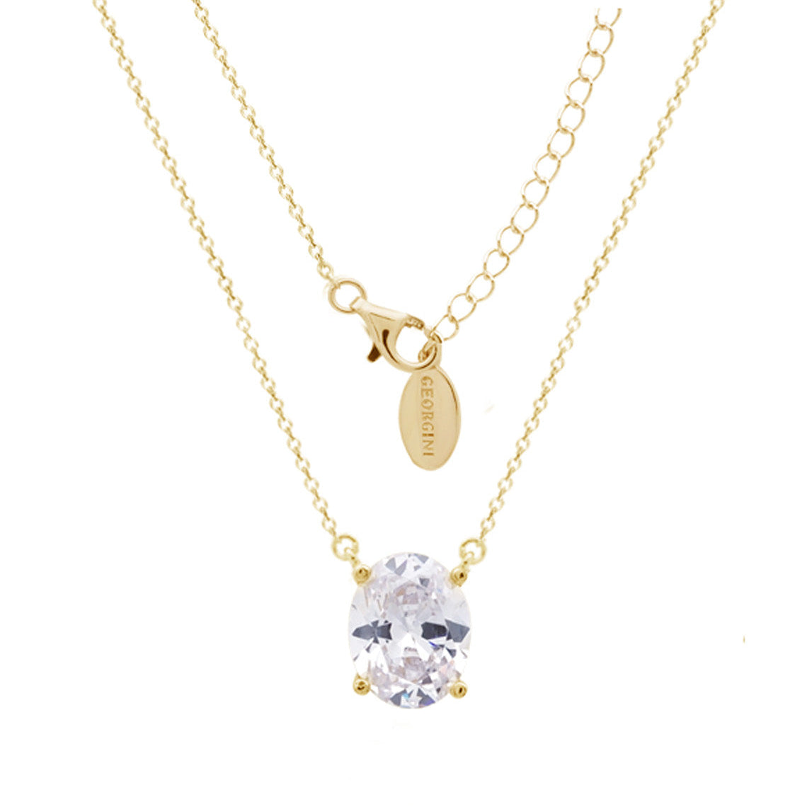 A Christmas Journey Ellipse Pendant Gold