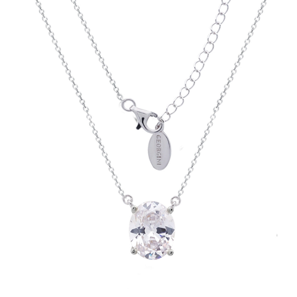 A Christmas Journey Ellipse Pendant Silver