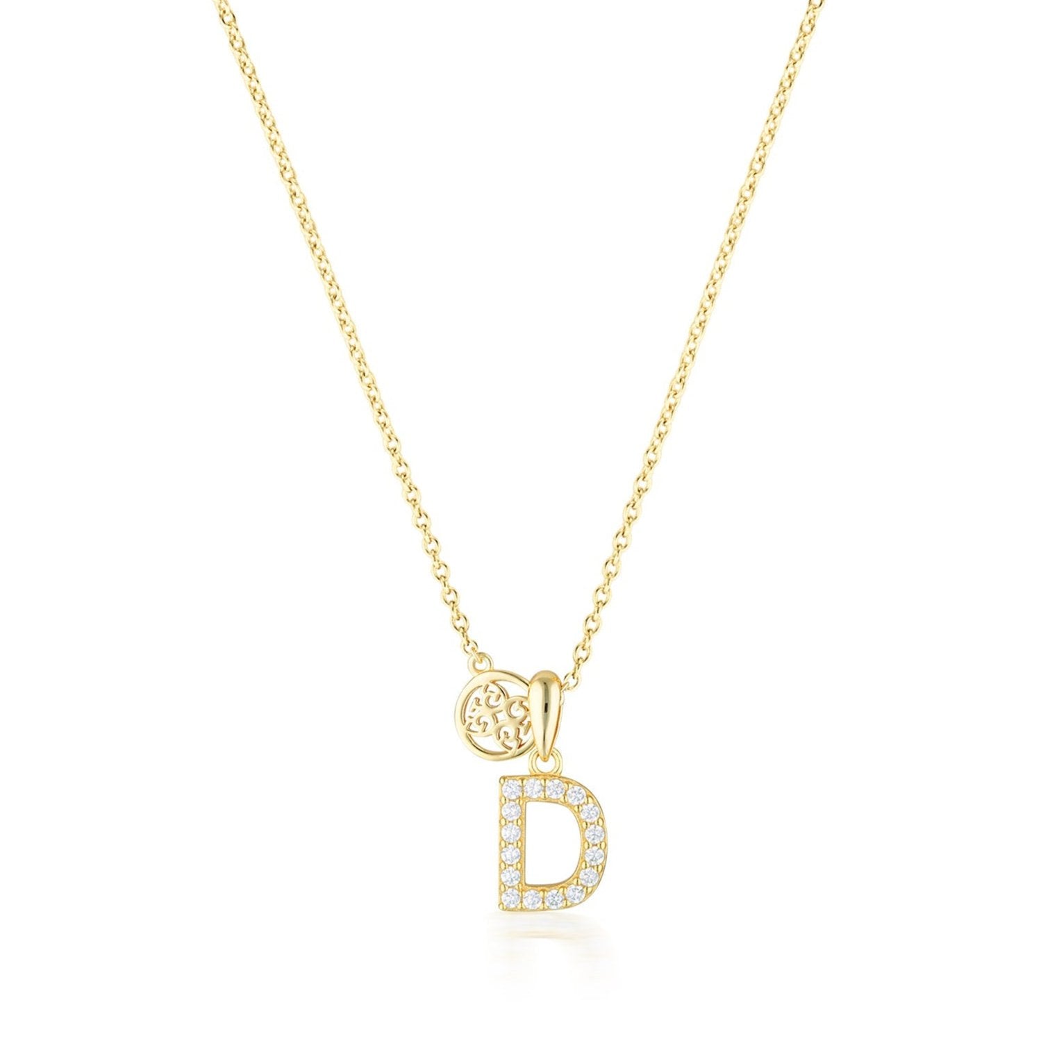 Georgini Luxury Letters D Initial Pendant Gold