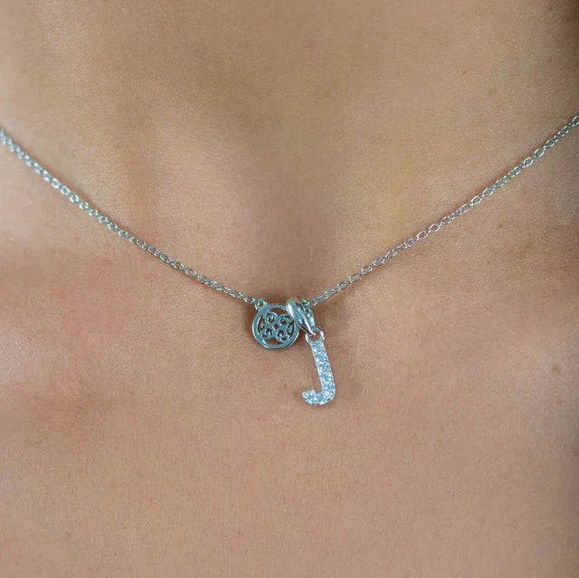 Georgini Luxury Letters J Initial Pendant Silver