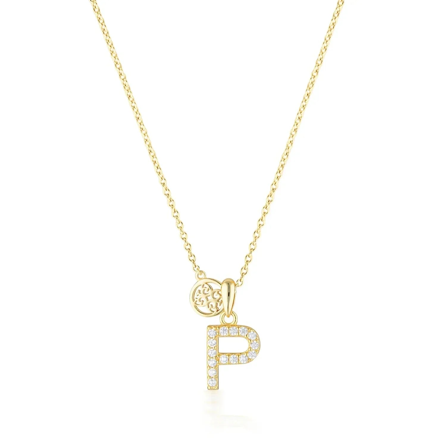 Georgini Luxury Letters P Initial Pendant Gold