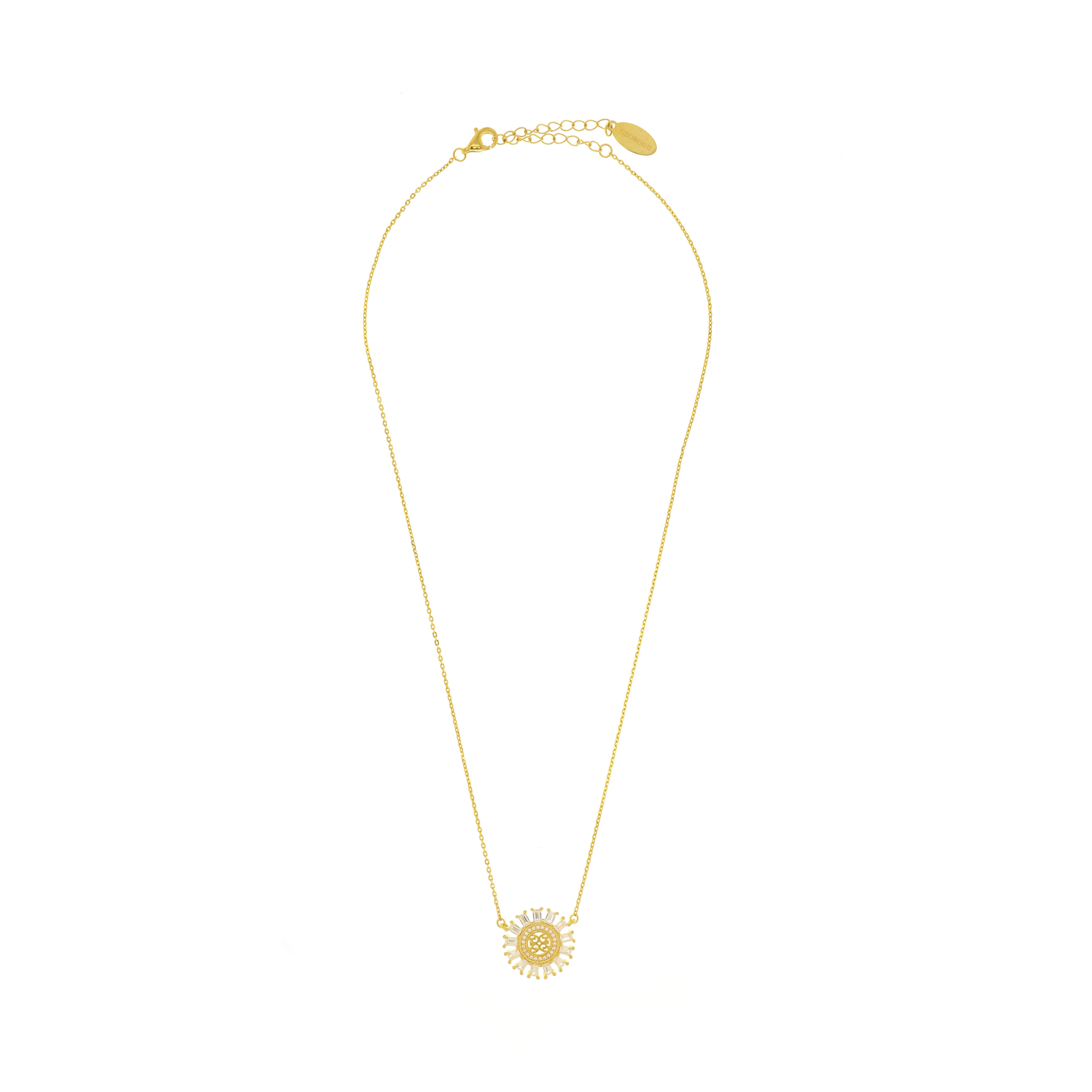 Georgini Gifts My Only Sunshine Baguette Pendant Gold