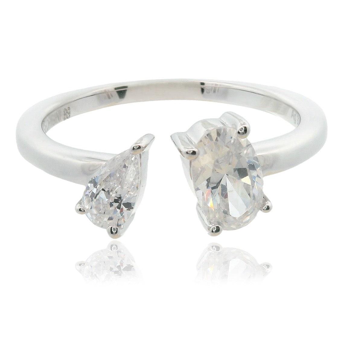 Chic Noel Toi Et Moi Ring Silver