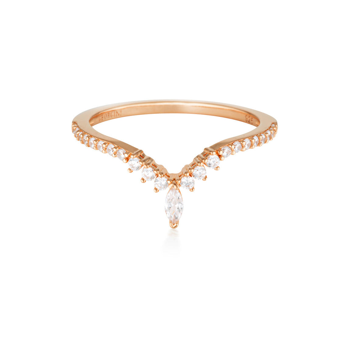 Rock Star Tiara Rose Gold Ring