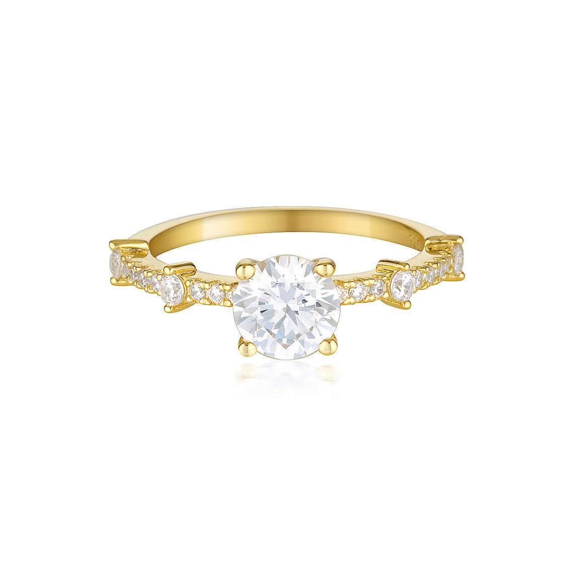 Red Carpet Gala Solitaire Ring Gold