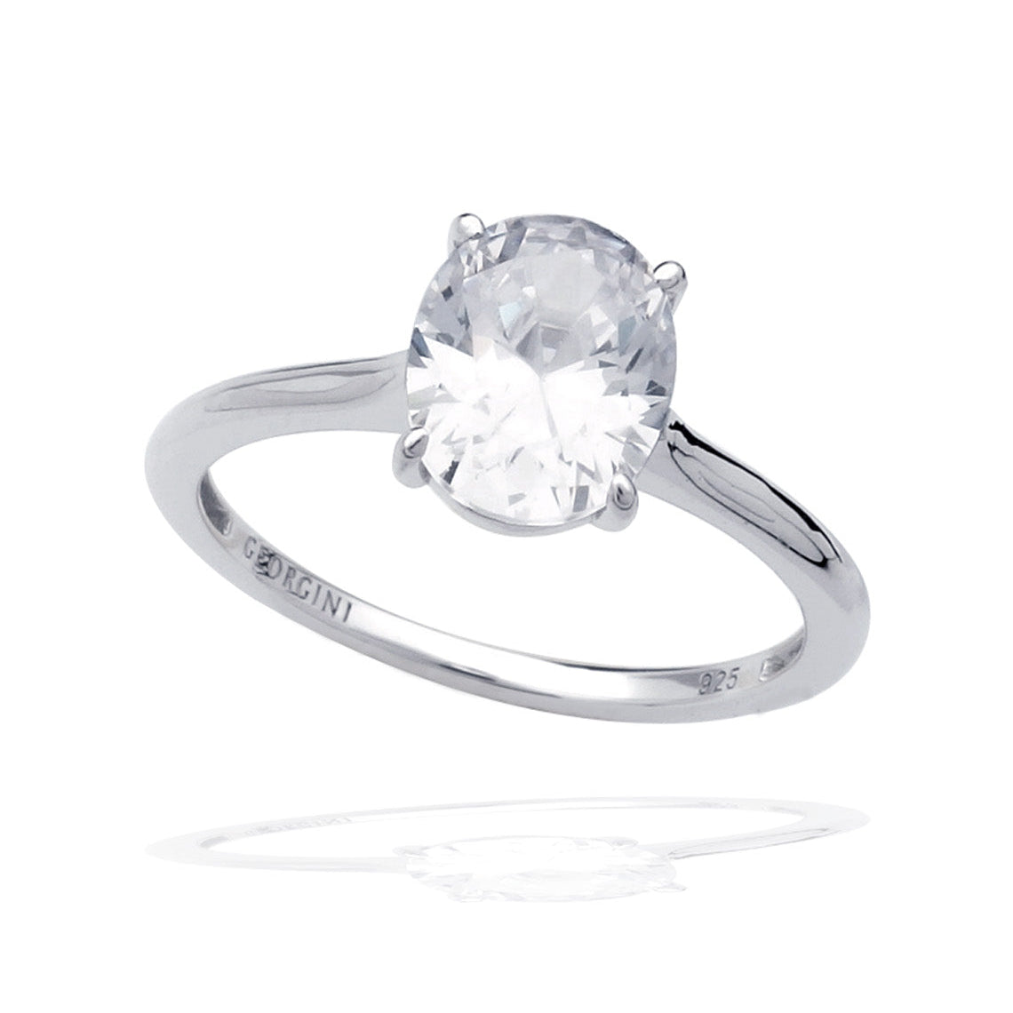 A Christmas Journey Ellipse Solitaire Silver