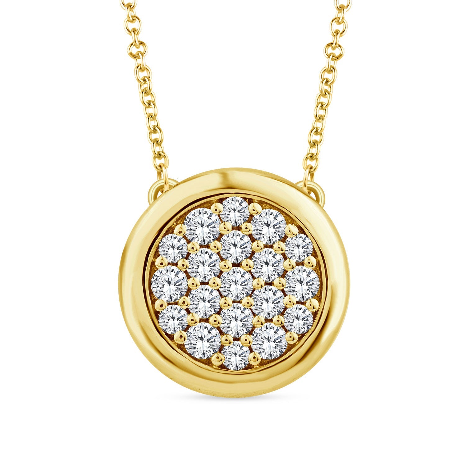 22ct Gold Vermeil 0.25ct Lab Grown Diamond Necklace 40-45cm
