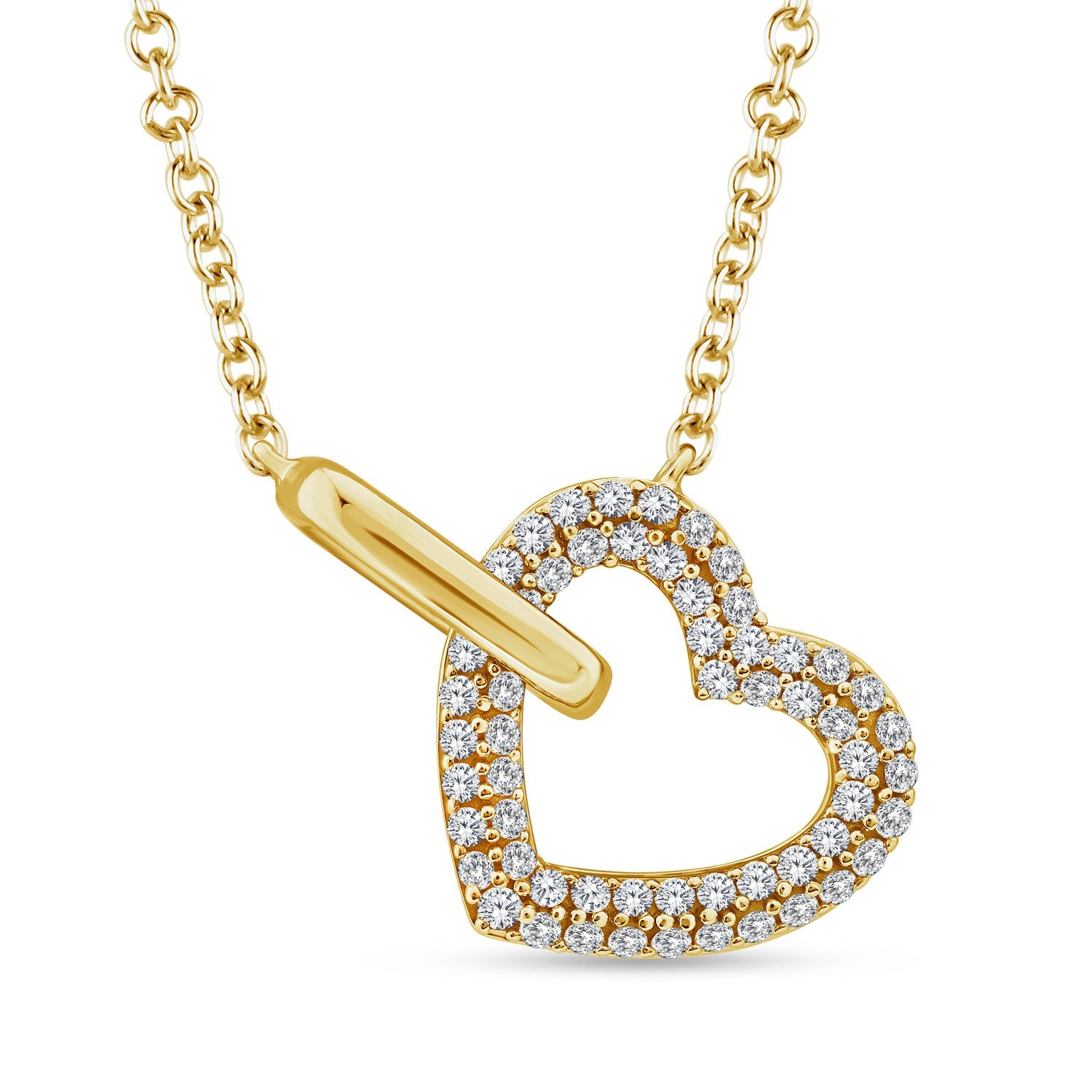 22ct Gold Vermeil 0.33ct Lab Grown Diamond Necklace 40-45cm