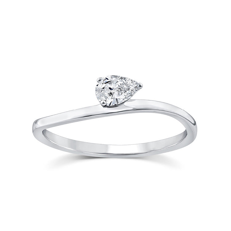 0.20ct Lab Grown Diamond Ring in 9ct White Gold