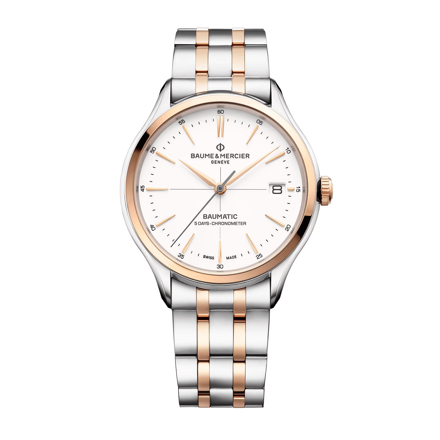 Baume & Mercier Clifton Automatic, Cosc Certified, Date Men's Watch 40mm
