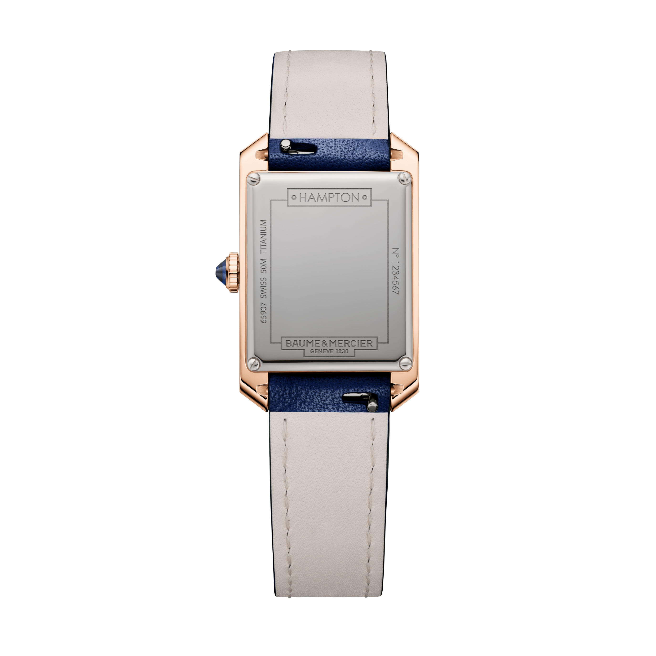 Baume & Mercier Hampton 18K Pink Gold Titanium Quartz Watch
