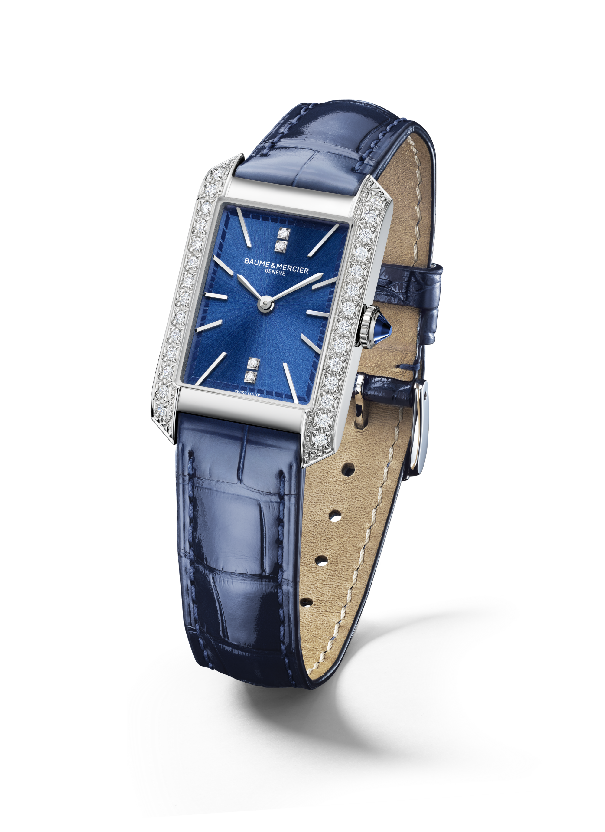 Baume & Mercier Hampton Watch Diamond Set - 35 x 22mm